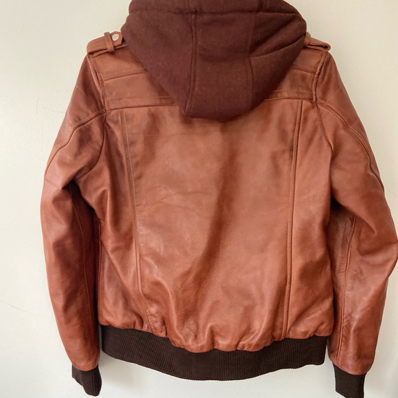 NWT REAL LEATHER BOMBER JACKETS - Picture 5 of 5